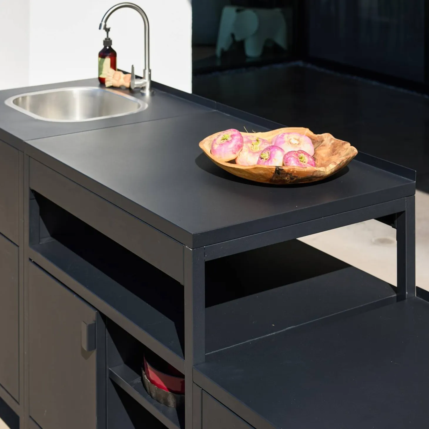 Outdoor kitchen 3 modules stainless steel