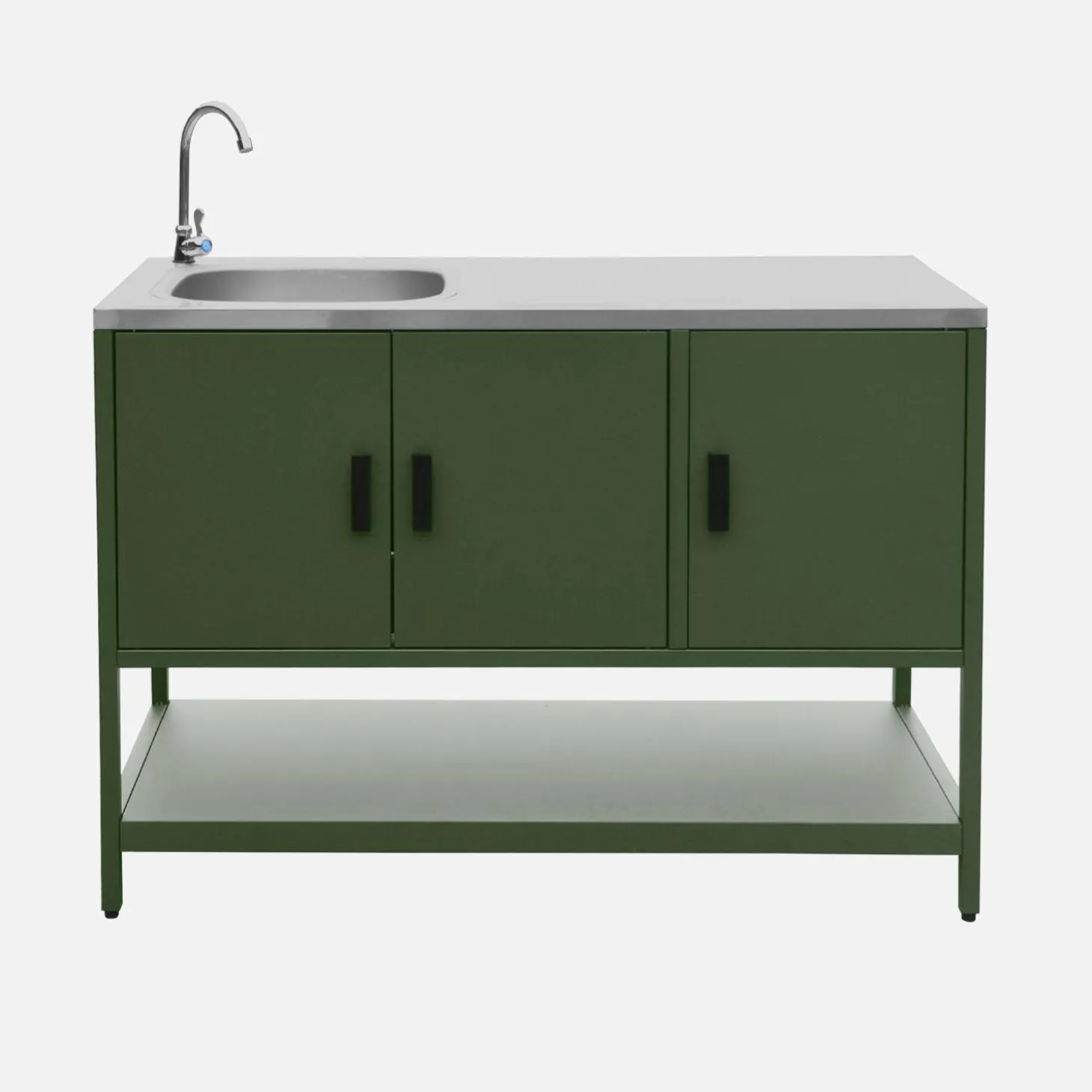 Outdoor kitchen 3 modules stainless steel