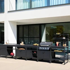 Outdoor kitchen 6 stainless steel modules