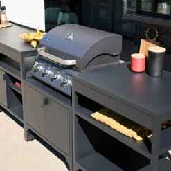 Outdoor kitchen 6 stainless steel modules