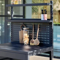 Outdoor kitchen 6 stainless steel modules