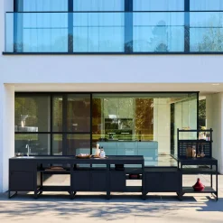 Outdoor kitchen 6 stainless steel modules