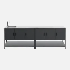 Outdoor kitchen stainless steel 2 modules
