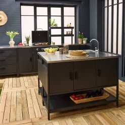Outdoor kitchen stainless steel 2 modules