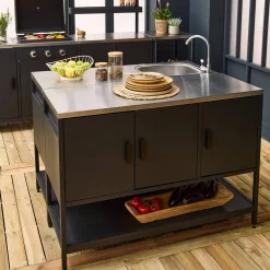 Outdoor kitchen stainless steel 2 modules