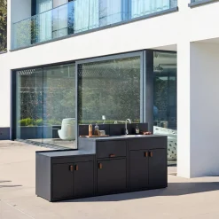 Outdoor kitchen 3 stainless steel modules