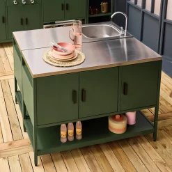 Outdoor kitchen stainless steel 2 modules