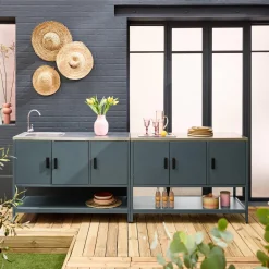 Outdoor kitchen stainless steel 2 modules