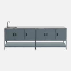 Outdoor kitchen stainless steel 2 modules