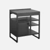 Outdoor kitchen steel 1 door 3 shelves L80cm