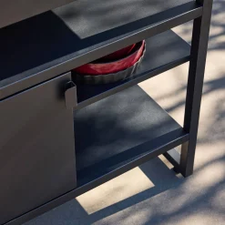 Outdoor kitchen steel 1 door 3 shelves L80cm