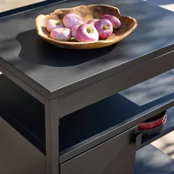 Outdoor kitchen steel 1 door 3 shelves L80cm