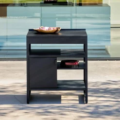 Outdoor kitchen steel 1 door 3 shelves L80cm