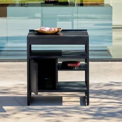 Outdoor kitchen steel 1 door 3 shelves L80cm