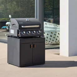 Outdoor kitchen steel 2 doors L75.5cm