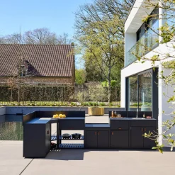 Outdoor kitchen 6 steel modules