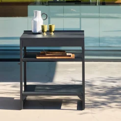 Outdoor kitchen steel 2 shelves L80cm
