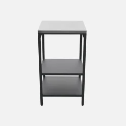 Outdoor kitchen with charcoal barbecue and 5 modules with sink