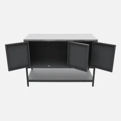 Outdoor steel kitchen 3 doors, 1 shelf L120cm