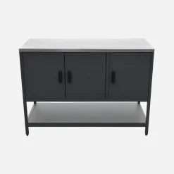 Outdoor steel kitchen 3 doors, 1 shelf L120cm