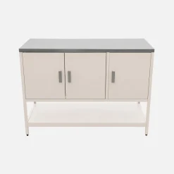 Outdoor steel kitchen 3 doors, 1 shelf L120cm