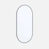 Oval aluminium mirror 120cm