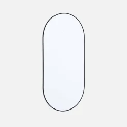 Oval aluminium mirror 120cm