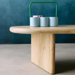 Oval coffee table mango wood