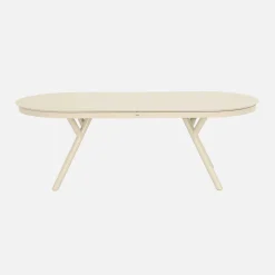 Oval extendable aluminum garden table 220/280 cm seats 10