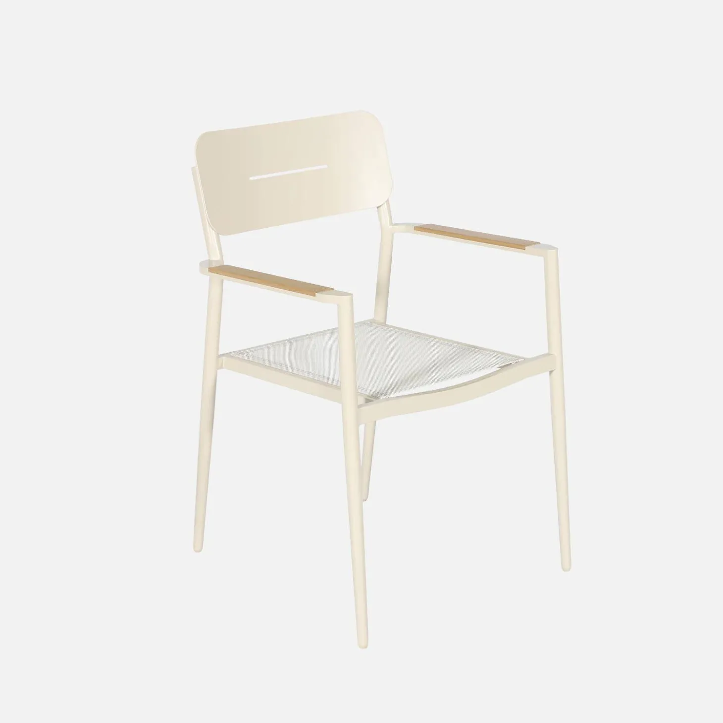 Oval extendable garden table 220/280cm + 6 armchairs, aluminium