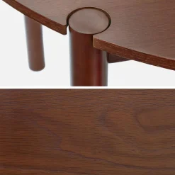 Oval rubberwood dining table 180cm seats 6