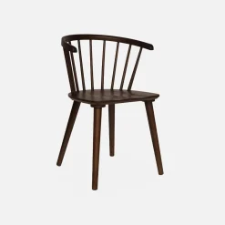 Pair of chairs in walnut wood and plywood