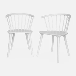 Pair of chairs in walnut wood and plywood