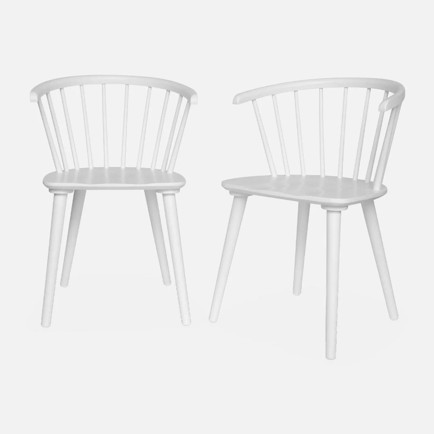 Pair of chairs in walnut wood and plywood