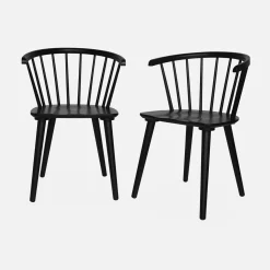 Pair of chairs in walnut wood and plywood