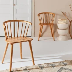 Pair of chairs in walnut wood and plywood