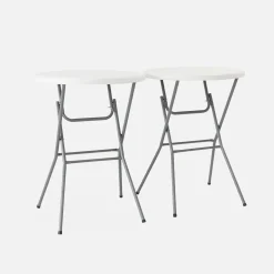 Pair of foldable high tables