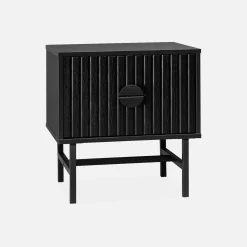 Pair of industrial style bedside tables with drawer