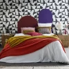 Pair of mango wooden effect 2-drawer bedside tables