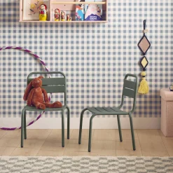 Pair of metal chairs for children