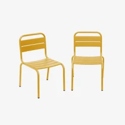 Pair of metal chairs for children