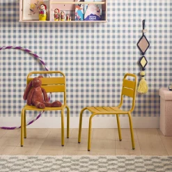 Pair of metal chairs for children