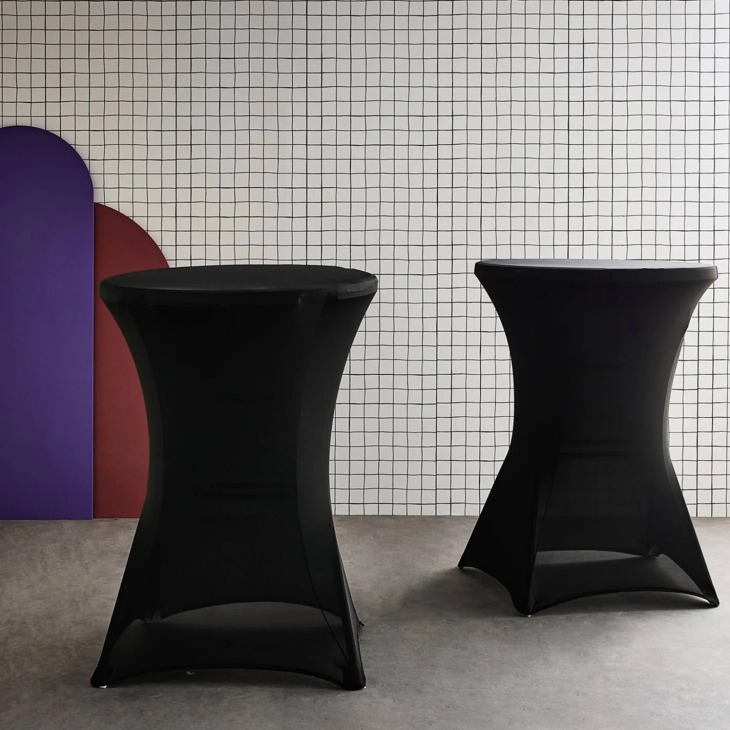 Pair of protective covers for event tables
