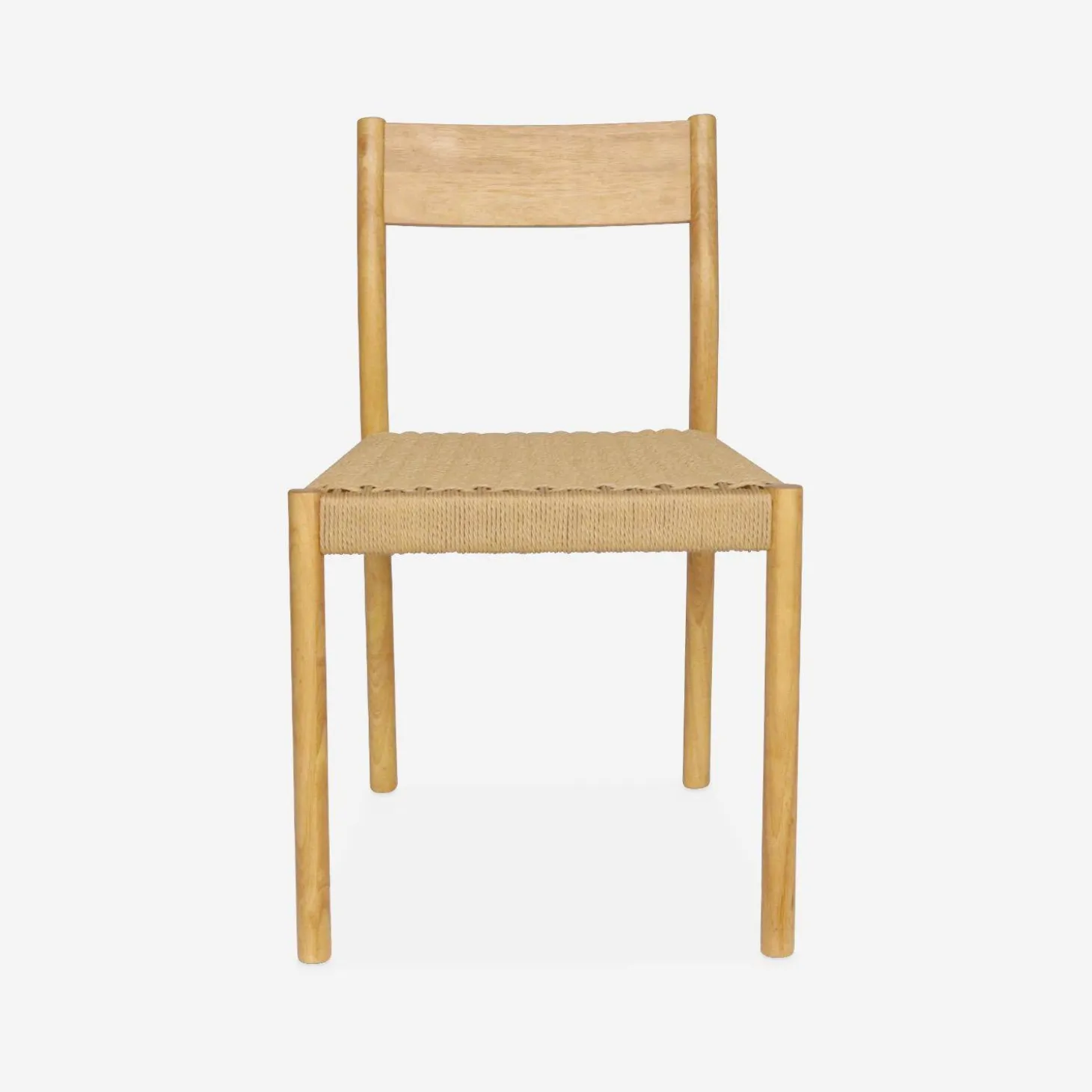 Pair of textured boucle chairs