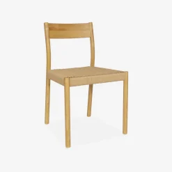Pair of textured boucle chairs
