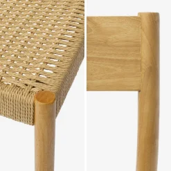 Pair of textured boucle chairs