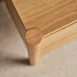 Pair of wood decor bedside table 2 drawers