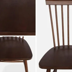 Pair of wooden dining chairs
