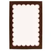 Pink and brown indoor rug