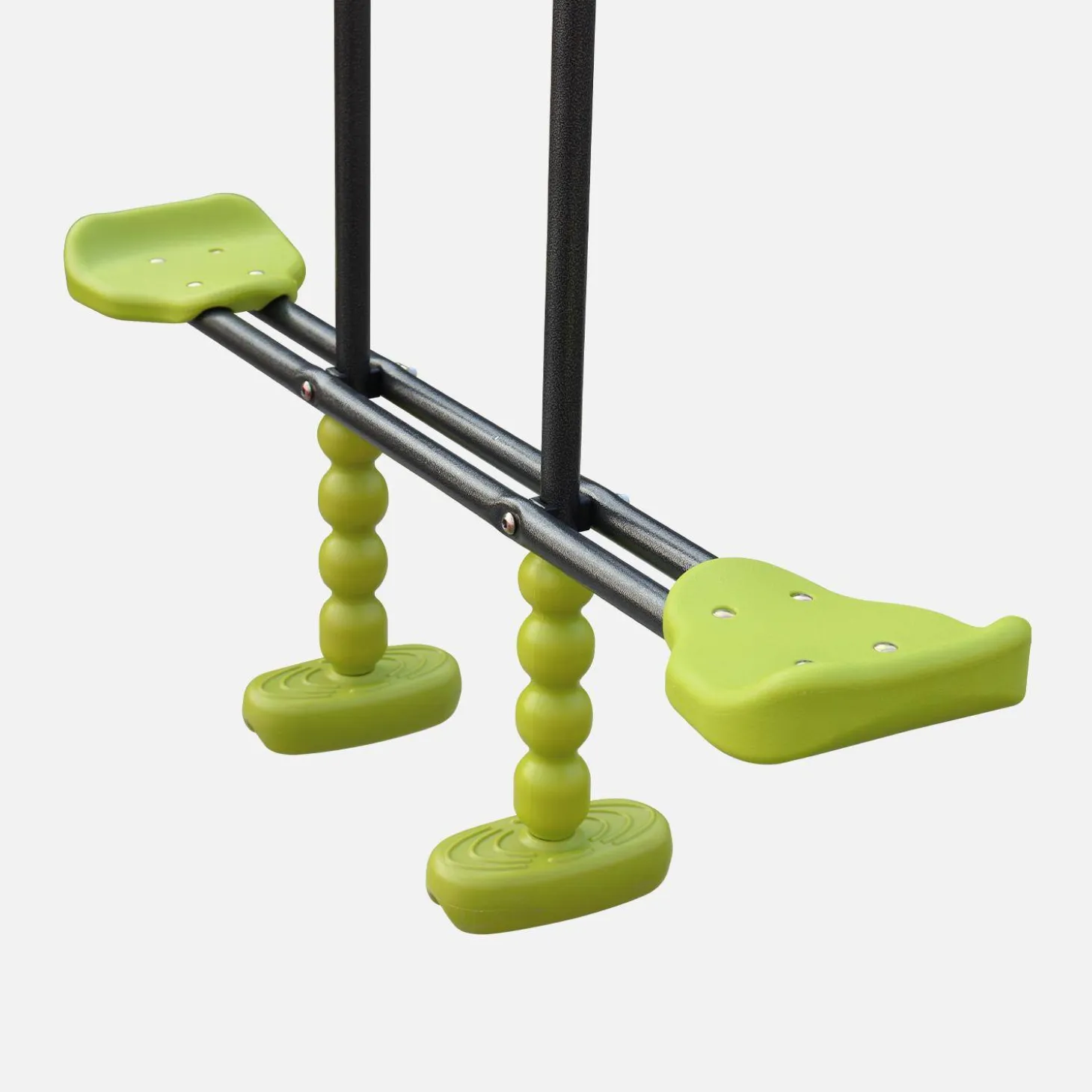 Playground slide, face-to-face, 2 swings
